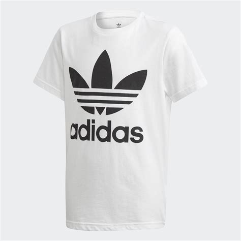 adidas trefoil mädchen tshirt weiß|adidas Trefoil T.